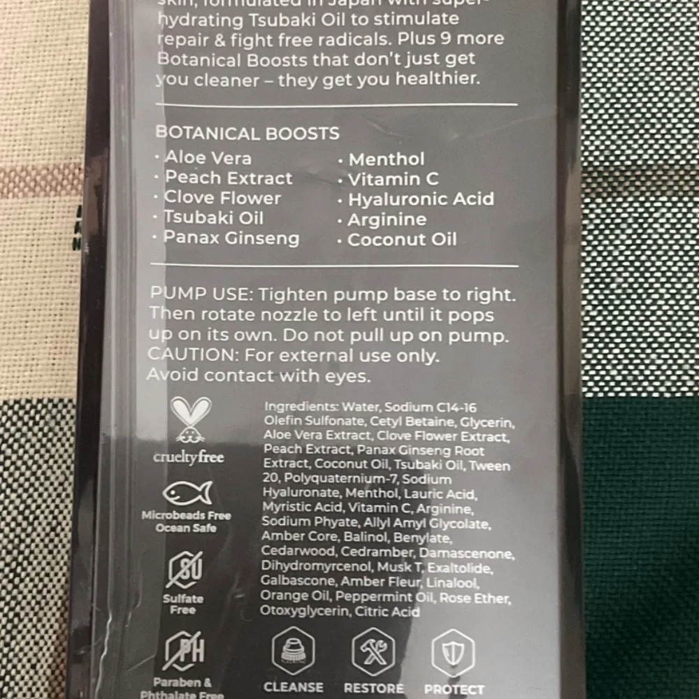 Blackwood For Men Pure Moisture Body Wash - Infused with Ginseng & Menthol